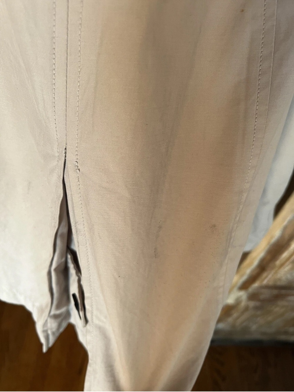 Mackage Lilith Trench Coat Leather Shoulders S - Picture 12 of 14